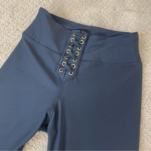 WeWoreWhat Lace Up Leggings